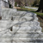 front concrete steps