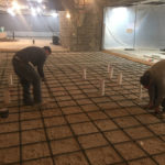preparing to pour concrete