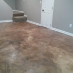 staining basement concrete floor