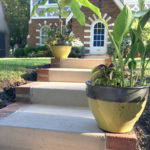 new concrete steps and walkway leawood