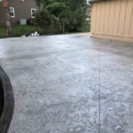 stamped and stained concrete patio leawood 7