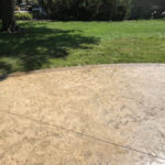 stamped and stained concrete patio lenexa