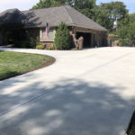 concrete driveway in leawood