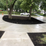 custom stained and stampled driveway
