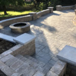 stamped concrete patio in shawnee