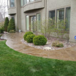 decorative concrete pathway