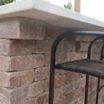 outdoor kitchen concrete countertop
