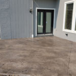 stained concrete patio