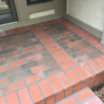 stamped concrete steps