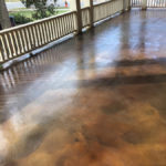 concrete porch