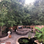 beautiful stamped and stained concrete patio leawood
