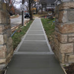custom neighborhood sidewalk leawood