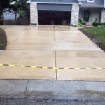 new concrete driveway leawood