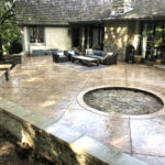 stamped and stained concrete patio leawood 2