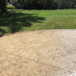 stamped and stained concrete patio lenexa
