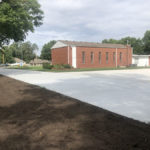concrete parking lot