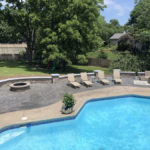 concrete pool patio