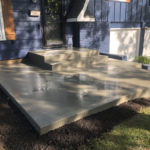 concrete steps and patio